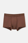 Kahverengi Micro Modal Desenli 3'lü Boxer