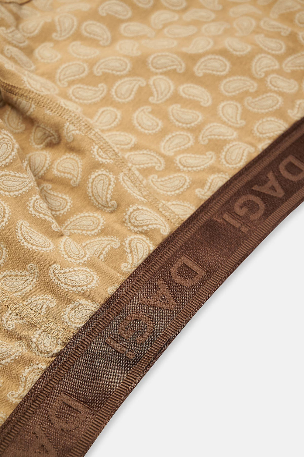 Kahverengi Micro Modal Desenli 3'lü Boxer