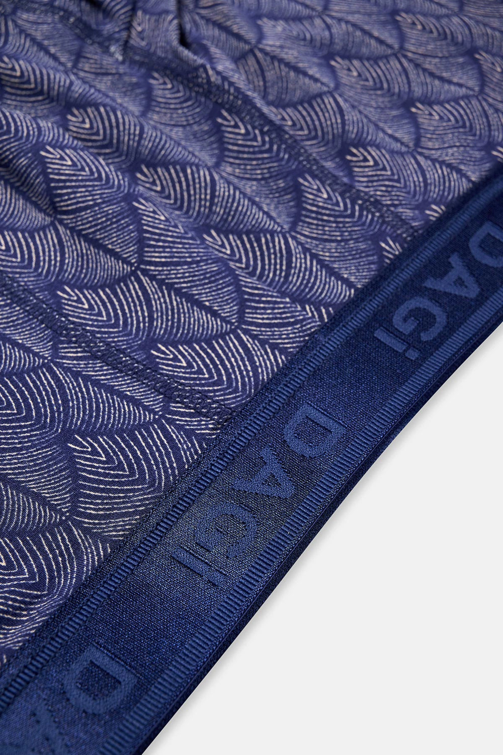 Lacivert Micro Modal Desenli 2'li Boxer