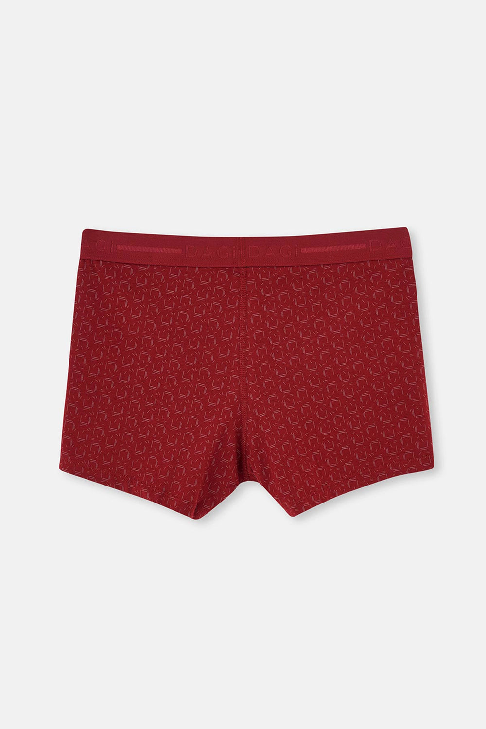 Bordo Pamuk Desenli 2'li Boxer