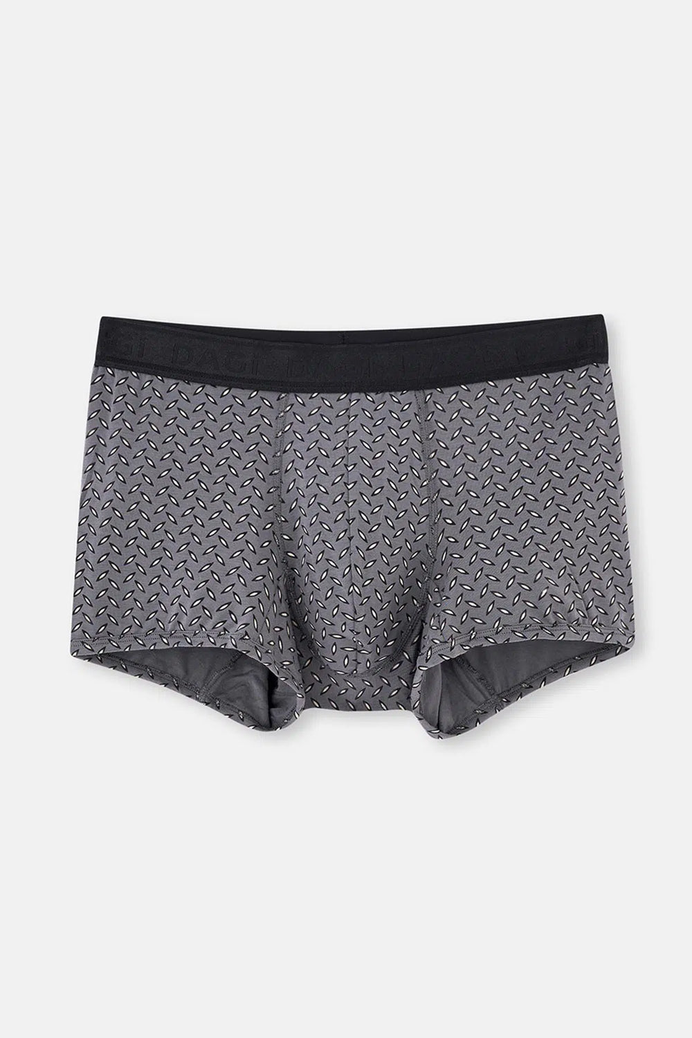 Siyah Micro Modal Desenli 2'li Boxer