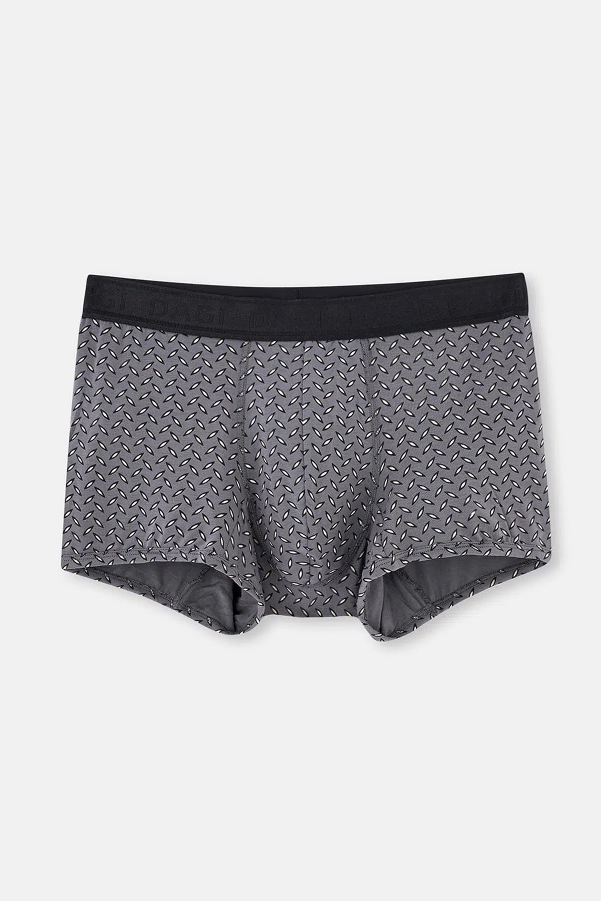 Siyah Micro Modal Desenli 2'li Boxer