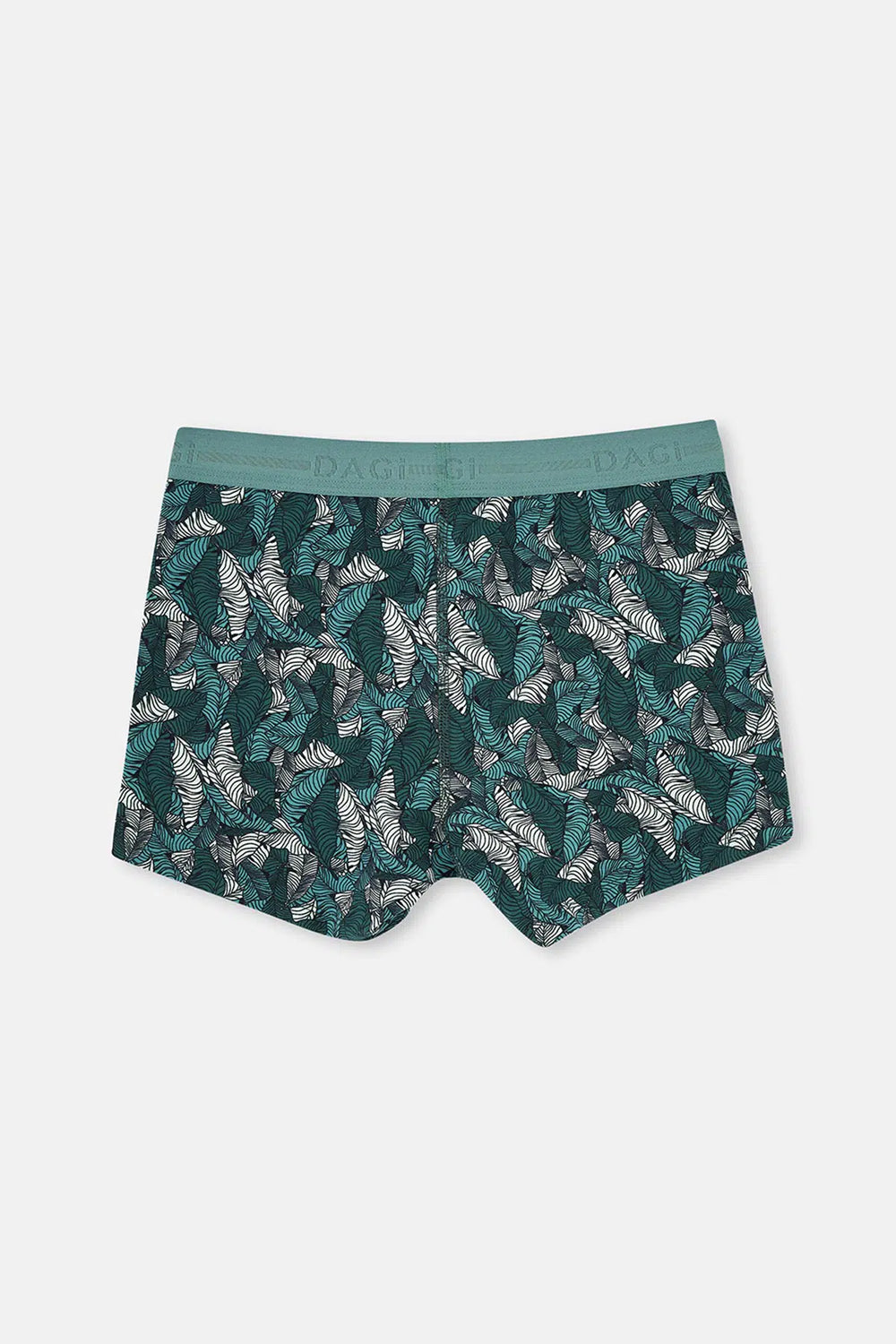 Yeşil Pamuk Desenli Boxer