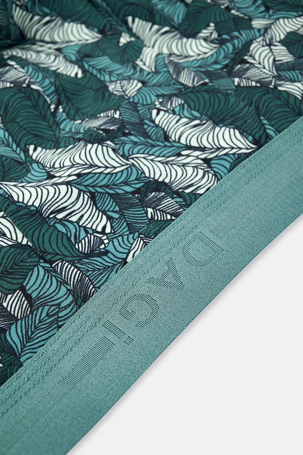 Yeşil Pamuk Desenli Boxer