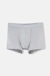 Gri Pamuk Düz Boxer
