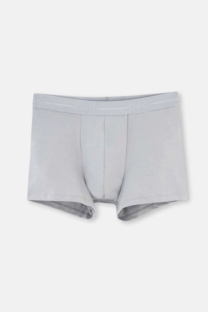 Gri Pamuk Düz Boxer