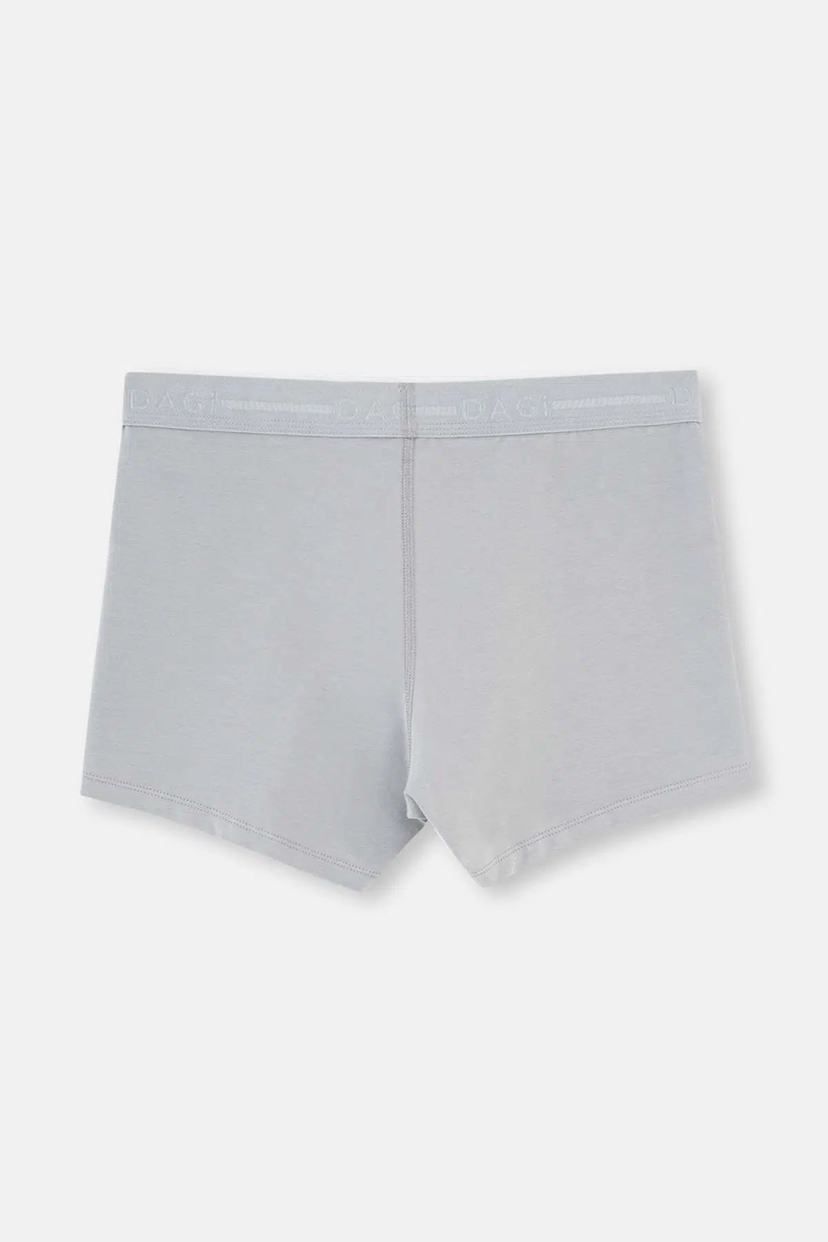 Gri Pamuk Düz Boxer