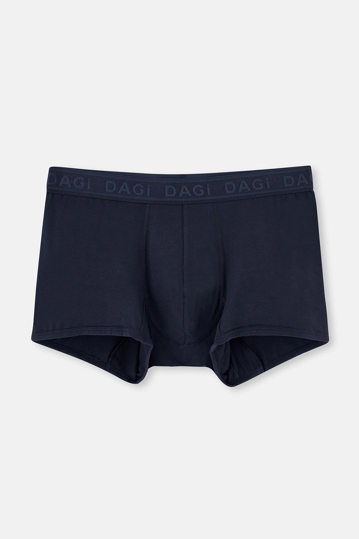 Koyu Mavi Micro Modal Desenli 3'lü Boxer