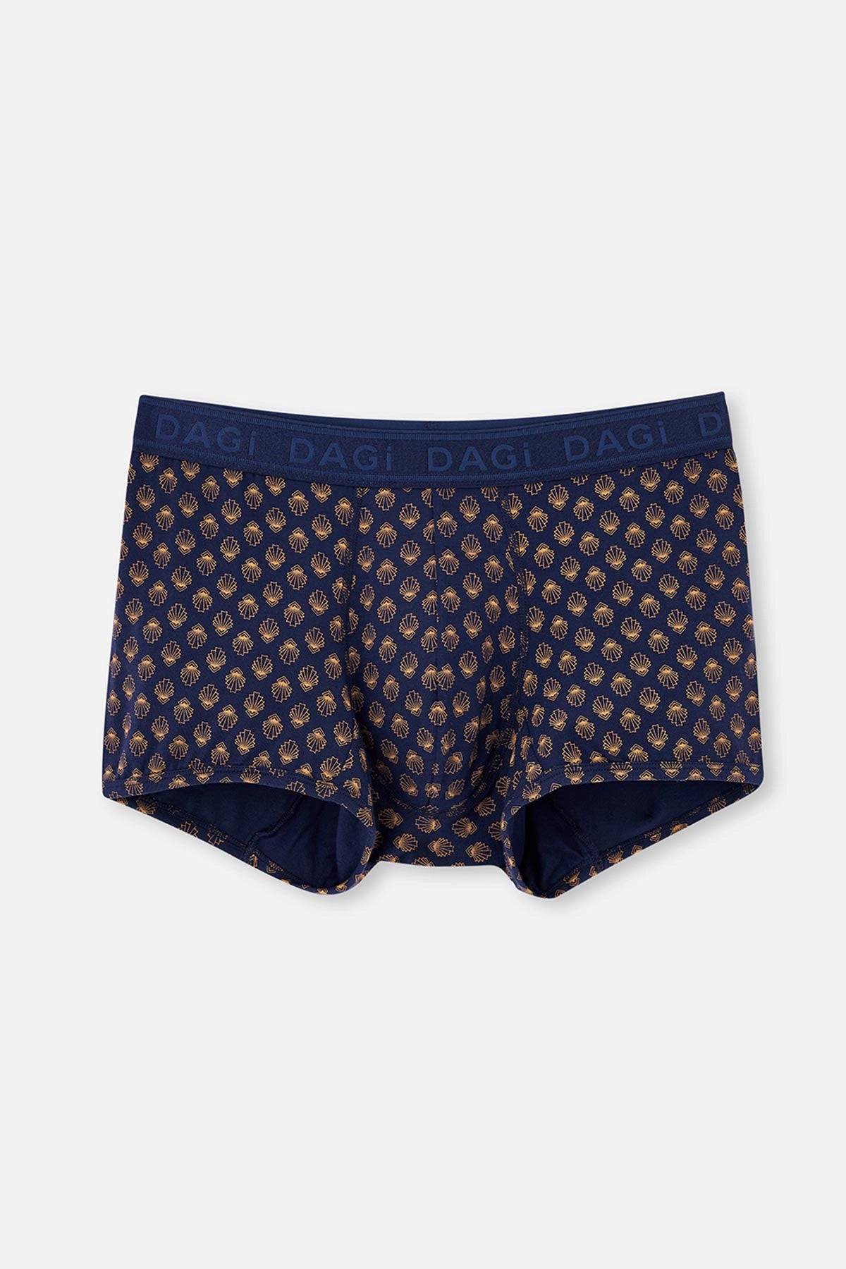 Lacivert Micro Modal Desenli 3'lü Boxer