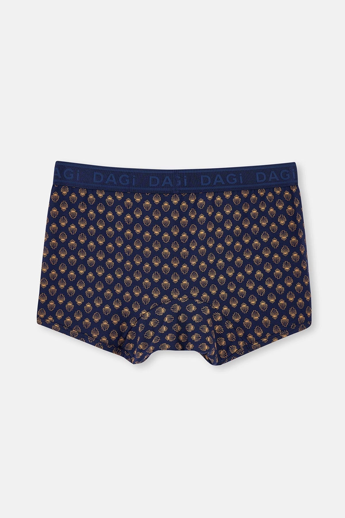 Lacivert Micro Modal Desenli 3'lü Boxer