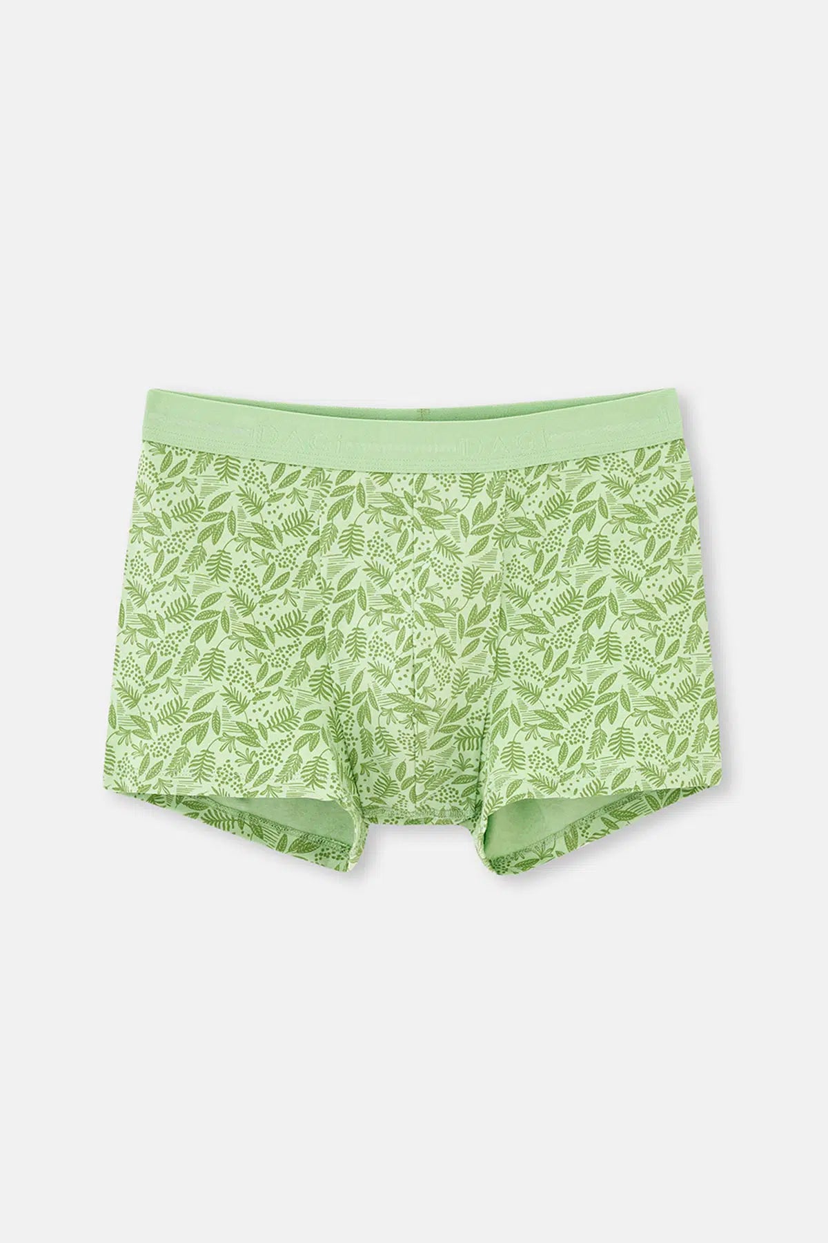 Yeşil Pamuk Desenli 2'li Boxer