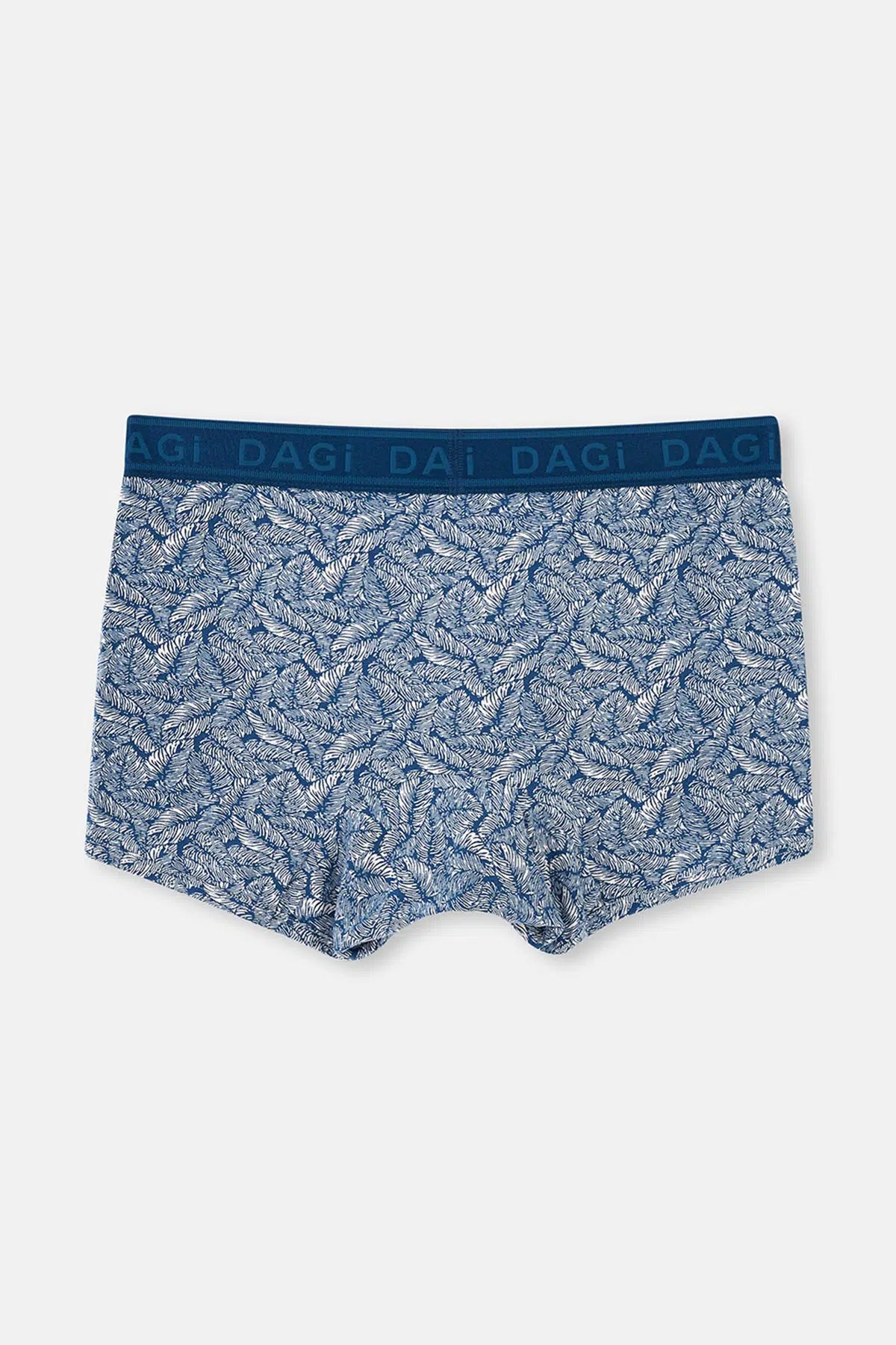 Lacivert Micro Modal Desenli 3'lü Boxer