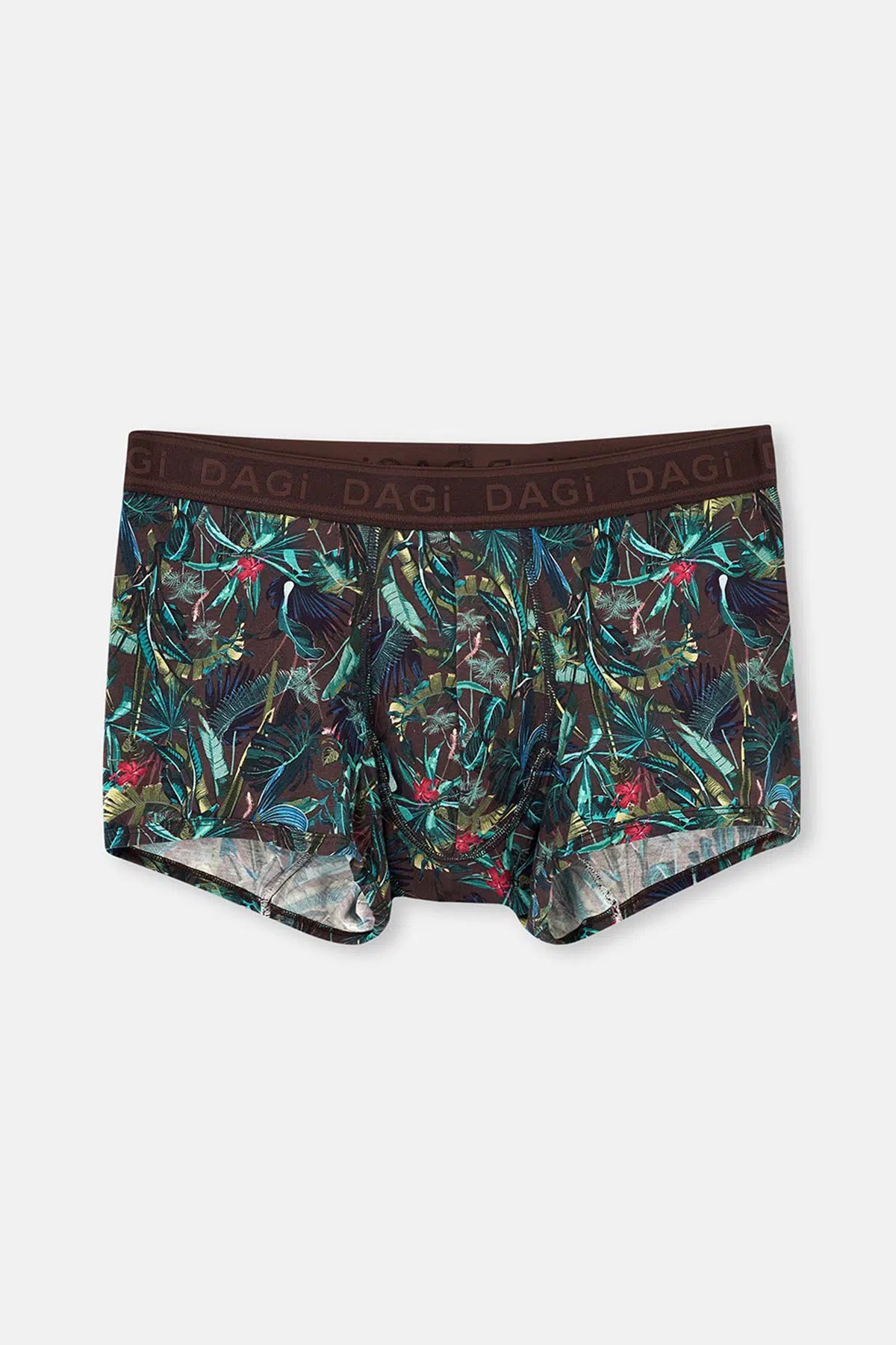 Koyu Kahve Micro Modal Desenli 2'li Boxer