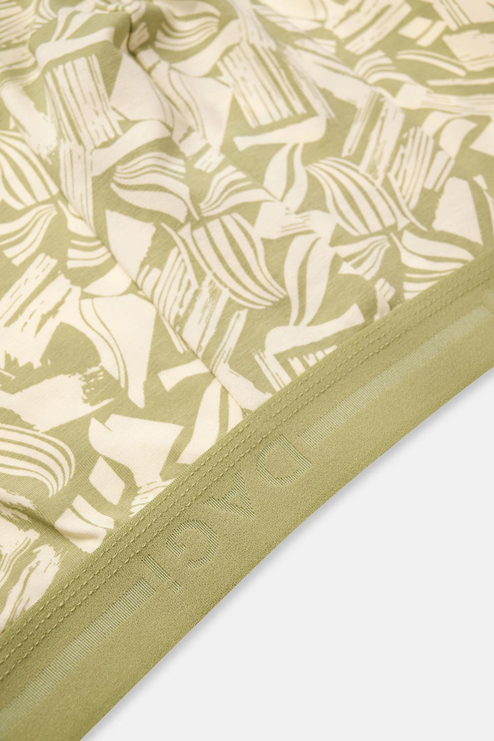 Yeşil Pamuk Desenli 2'li Boxer