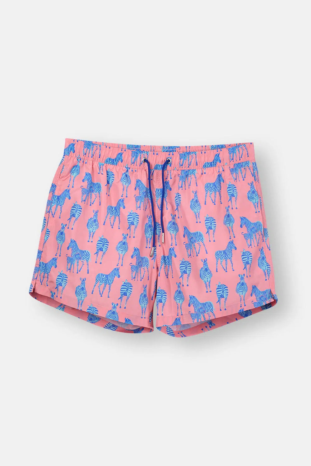 Multicolor Kısa Zebra Desenli Deniz Şortu