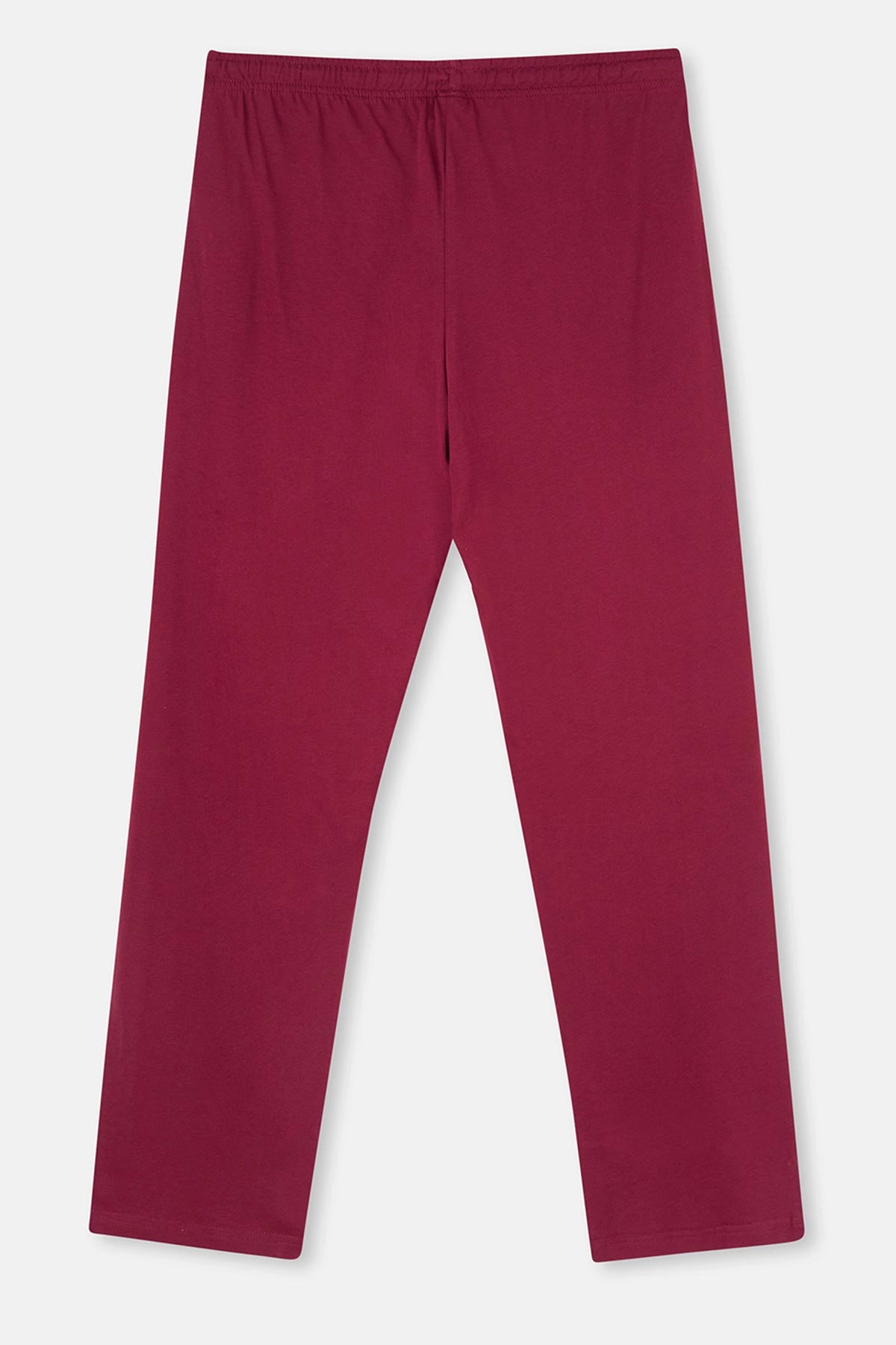 Bordo Süprem Cepli Pantolon Pijama Altı