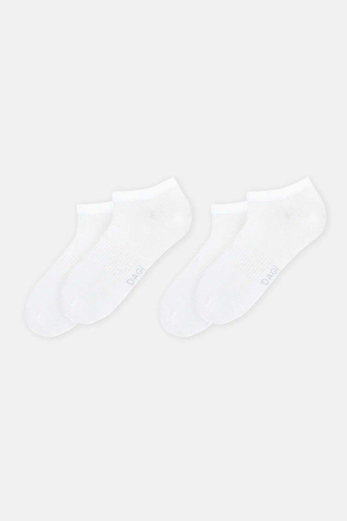 Beyaz Erkek Spor Çorap 2'Li