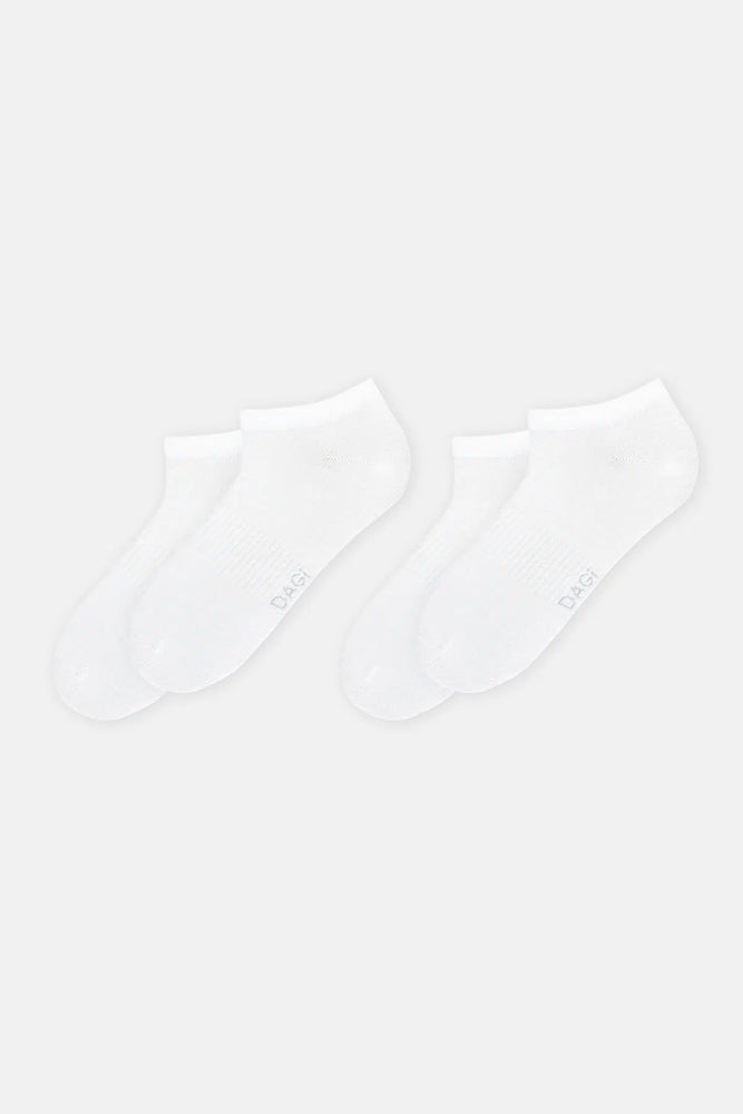 Beyaz Erkek Spor Çorap 2'Li