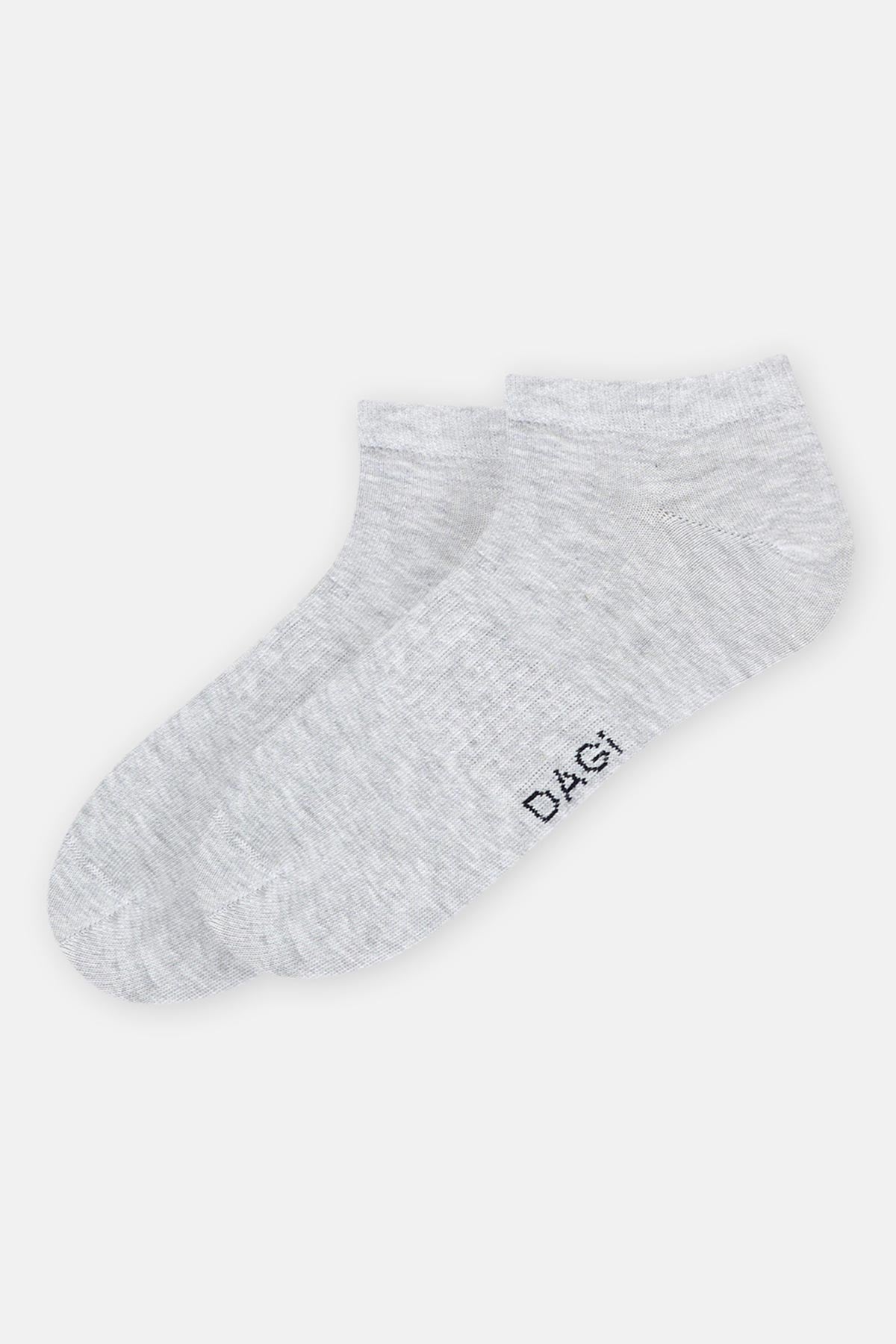 Gri Melanj Erkek Spor Çorap 2'Li