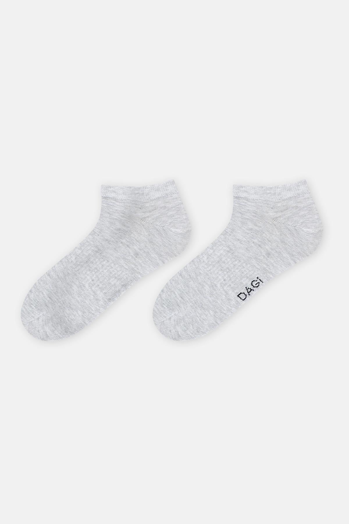Gri Melanj Erkek Spor Çorap 2'Li