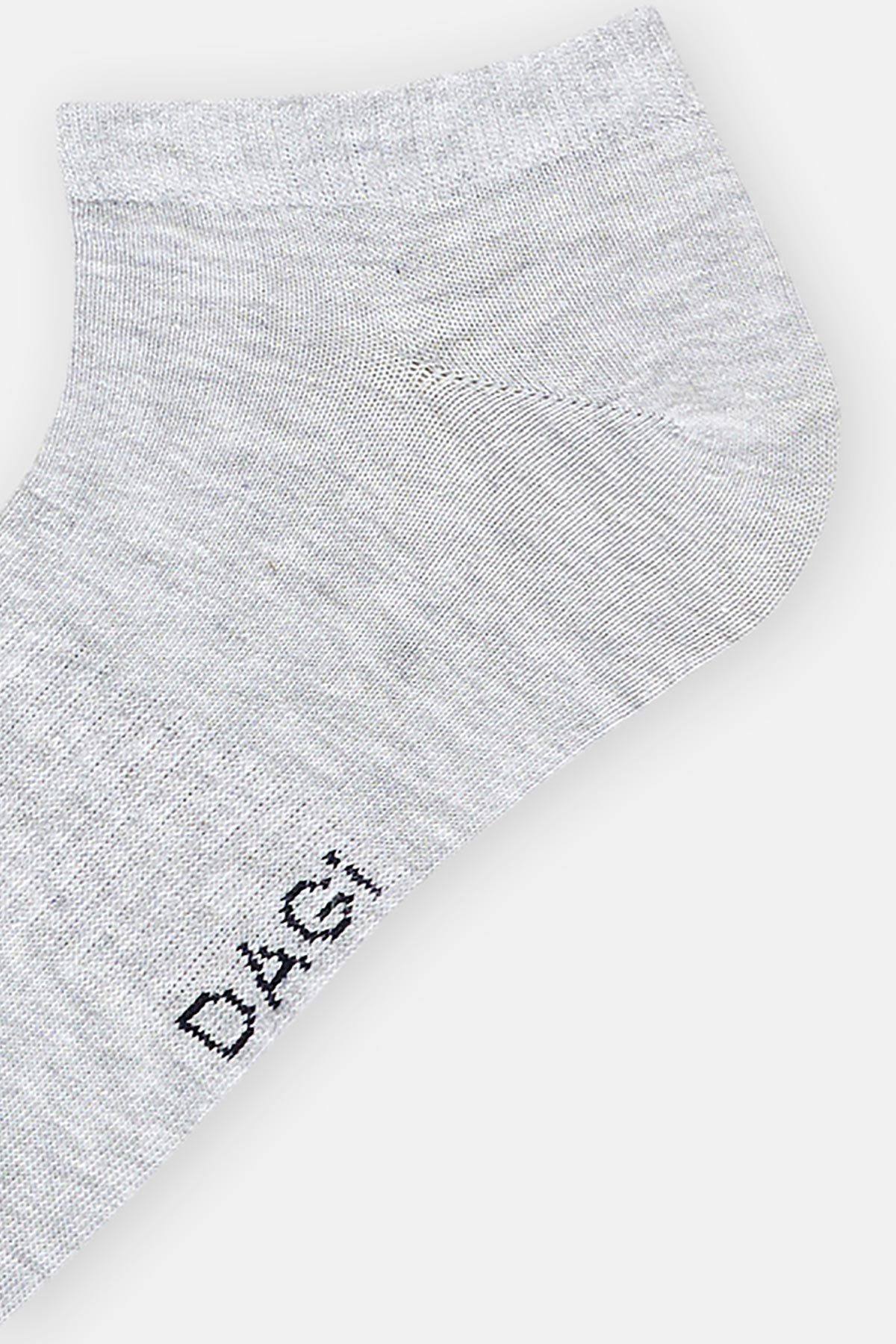 Gri Melanj Erkek Spor Çorap 2'Li