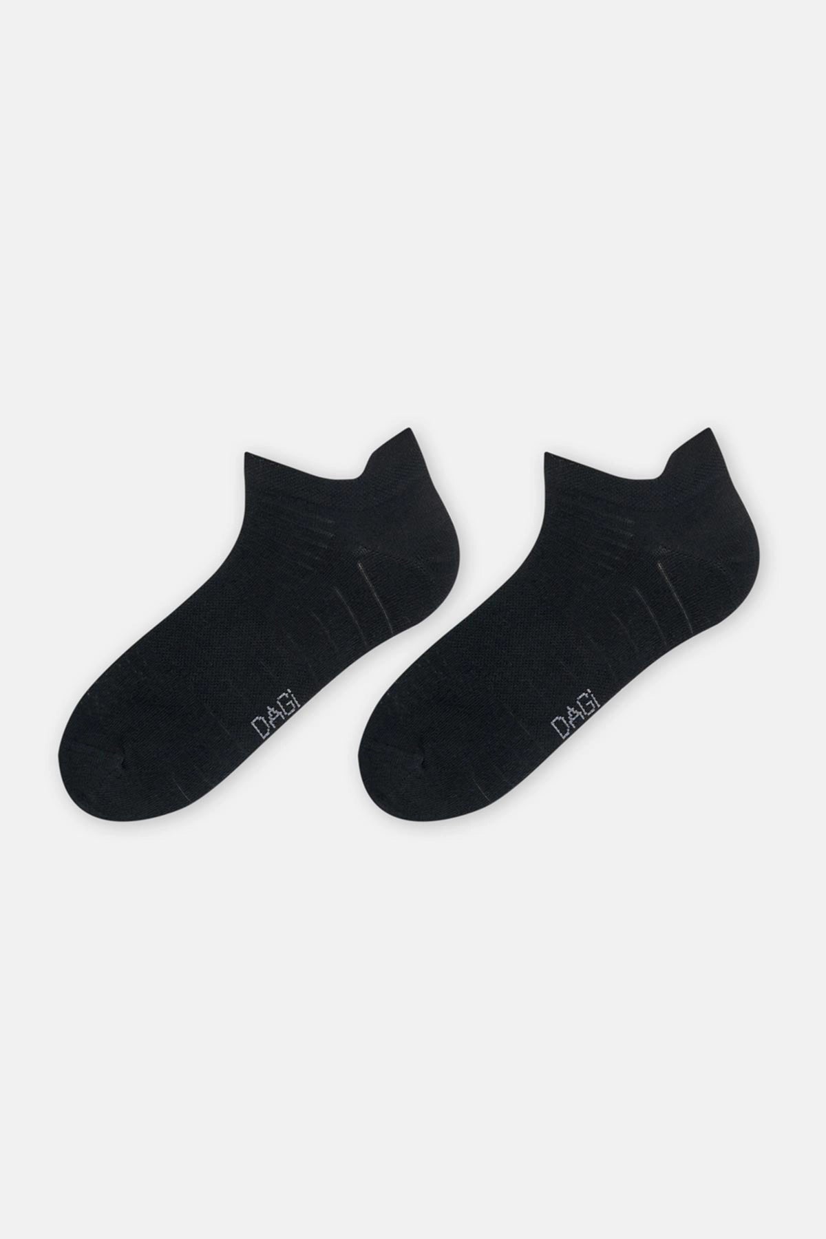 Siyah Erkek Düz Spor Çorap 2'Li