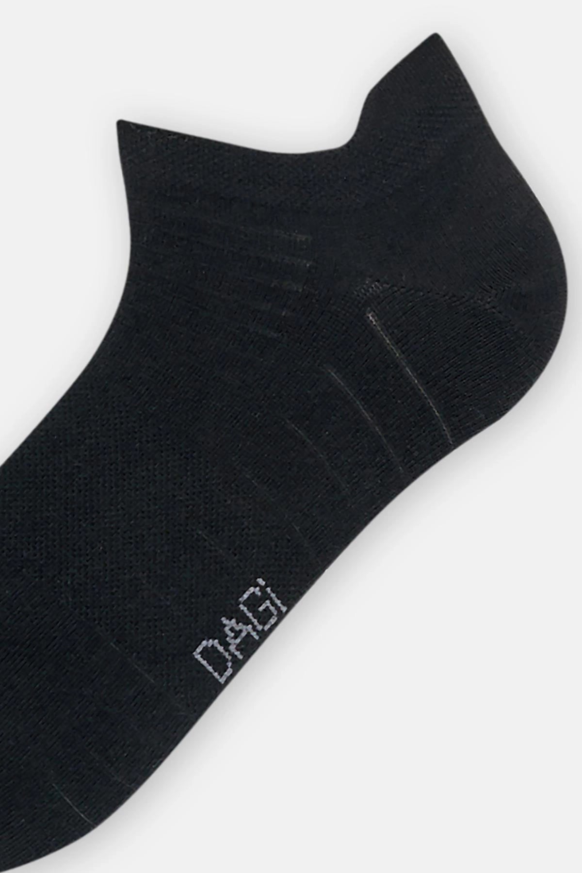 Siyah Erkek Düz Spor Çorap 2'Li