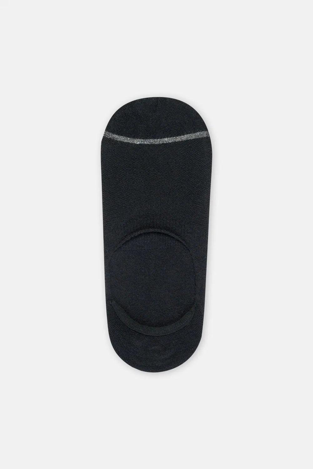 Grimelanj - Siyah Erkek 2'Li Pamuklu Jakar Desenli Görünmez Çorap