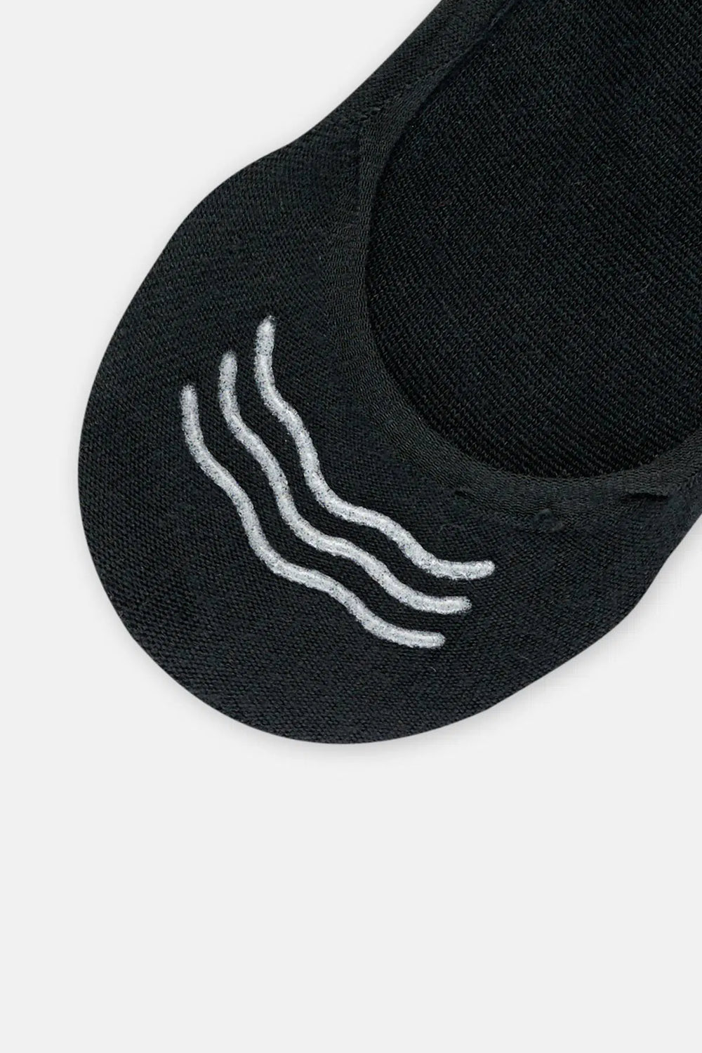 Grimelanj - Siyah Erkek 2'Li Pamuklu Jakar Desenli Görünmez Çorap