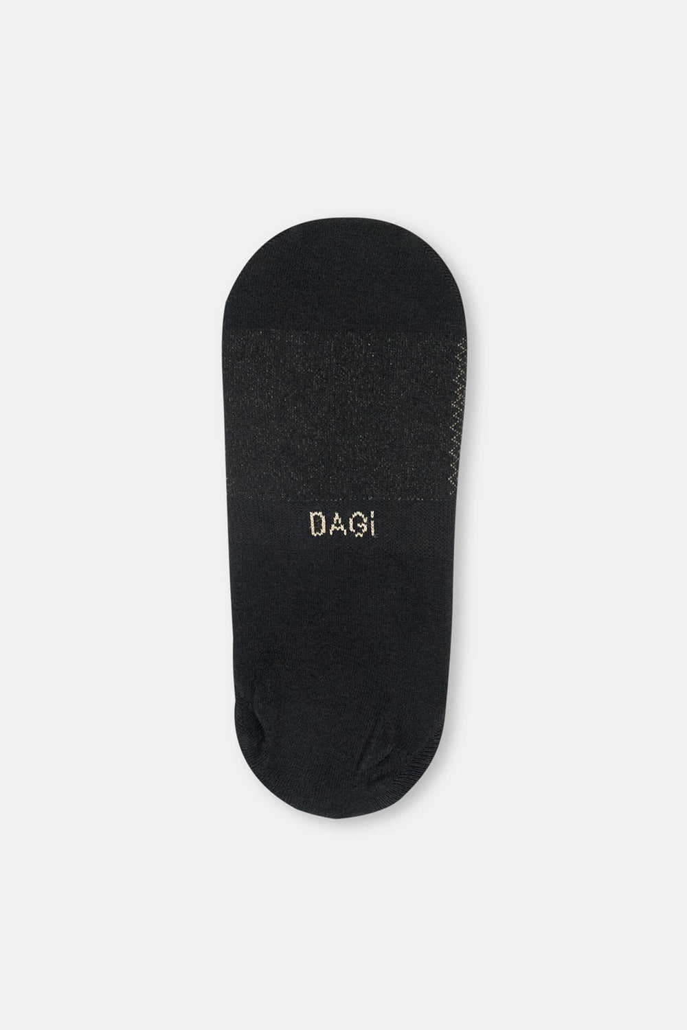 Siyah Erkek 2'Li Pamuklu Jakar Zıgzag Desenli Görünmez Çorap