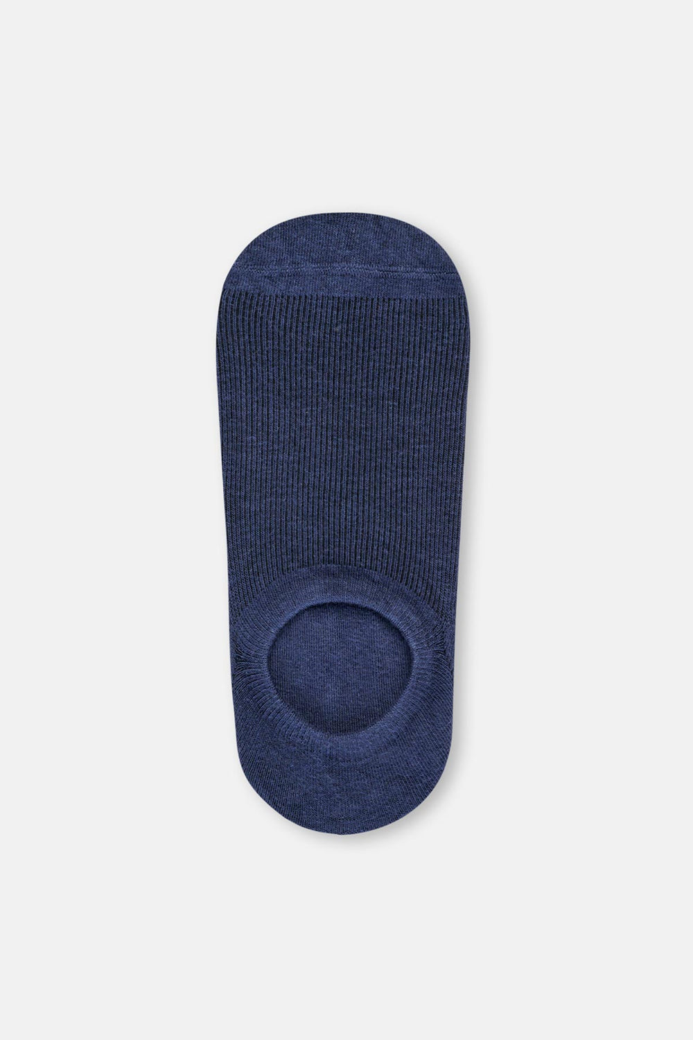 Gri-Lacivert Erkek 2'Li Pamuklu Çizgi Desenli Patik Çorap