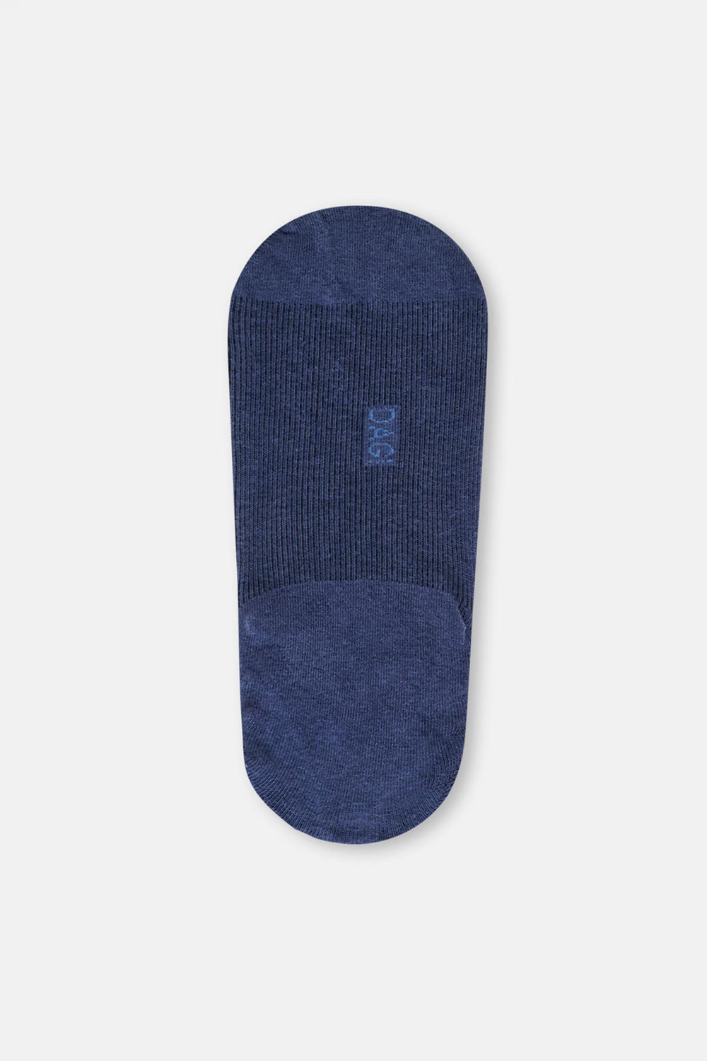 Gri-Lacivert Erkek 2'Li Pamuklu Çizgi Desenli Patik Çorap