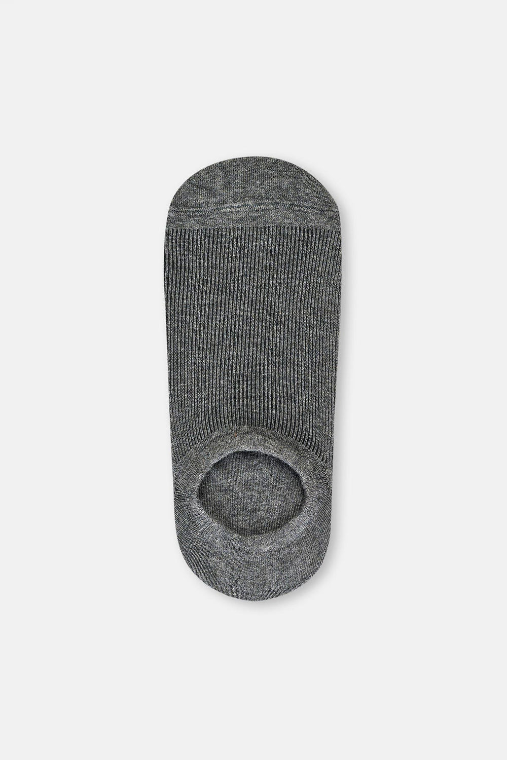 Gri-Lacivert Erkek 2'Li Pamuklu Çizgi Desenli Patik Çorap