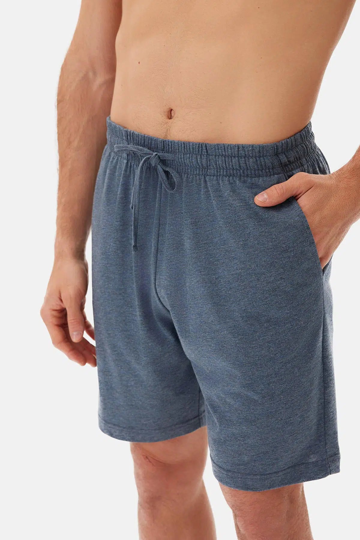 Ekru Bıs Yaka Flamlı Tişört Şort Pijama Takımı