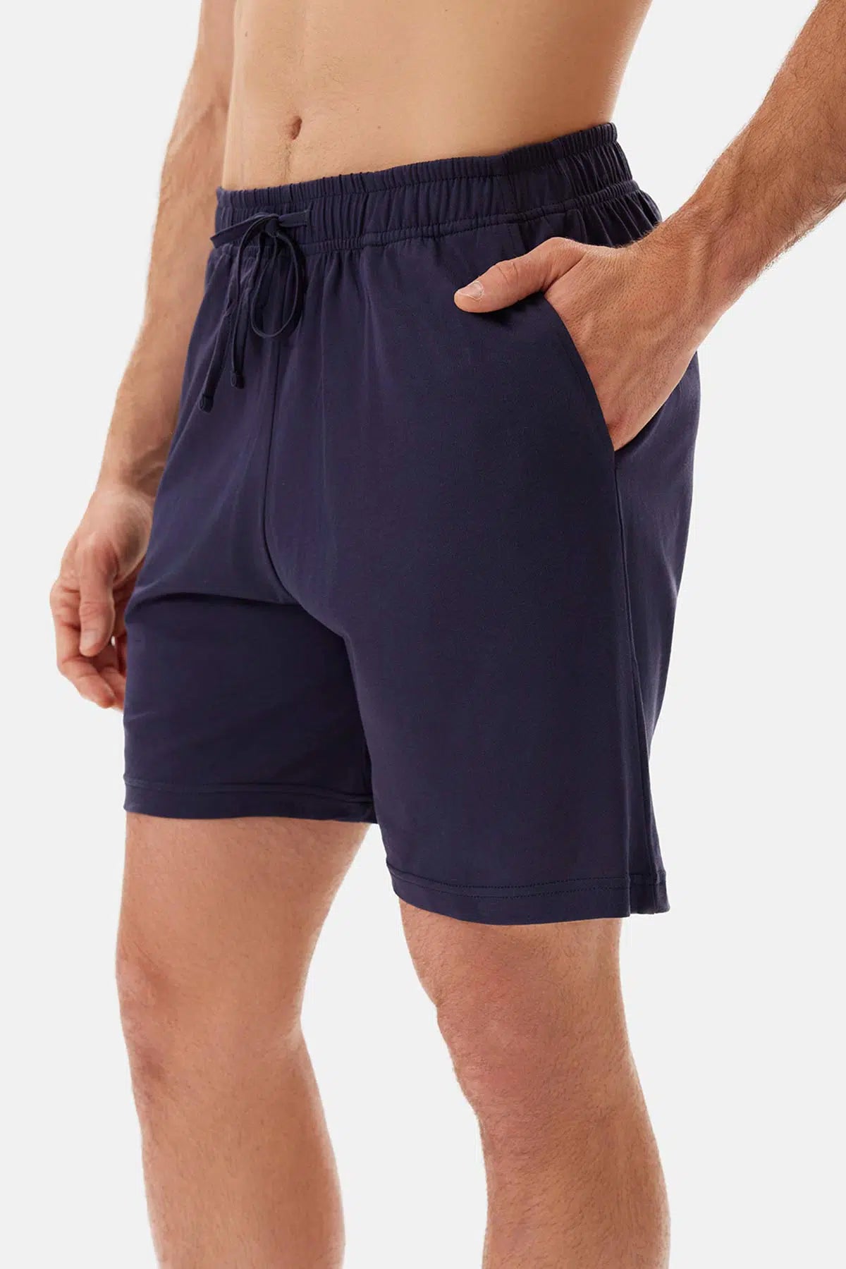 Ekru Bisiklet Yaka Kısa Kollu Tişört Şort Pijama Takımı