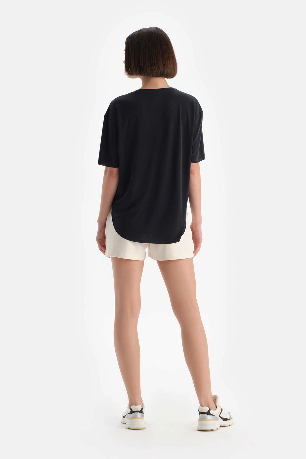 Siyah Dagi Active Kadın Modal Tişört