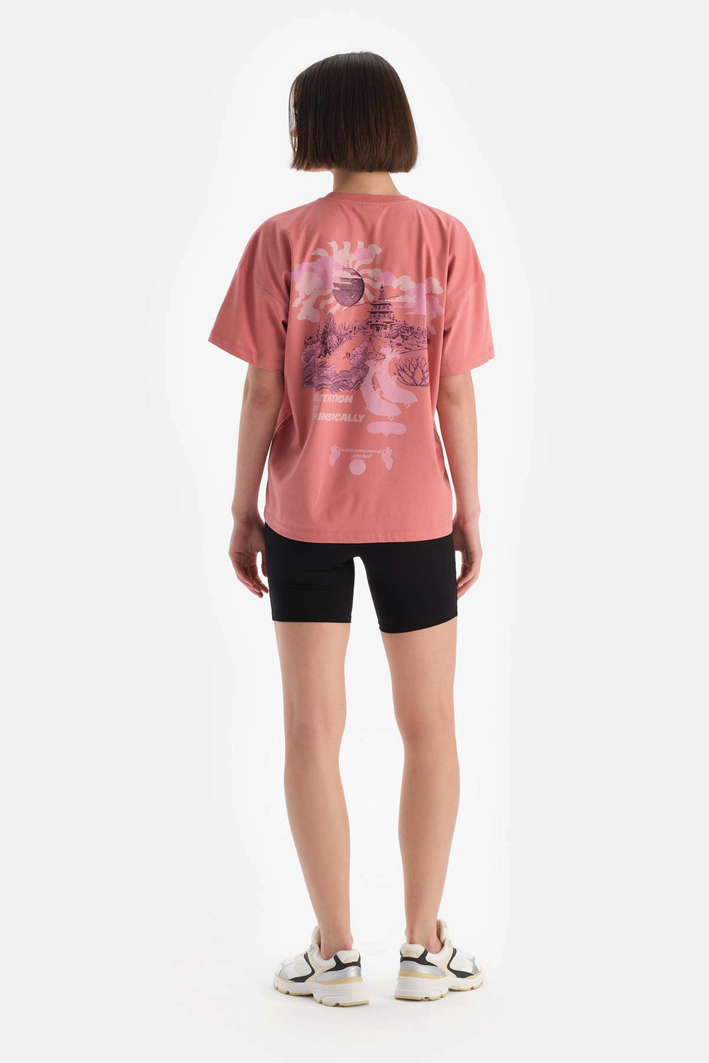 Siyah Dagi Active Kadın Bıker Tayt