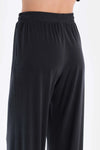Siyah Cepli Cupro Pantolon