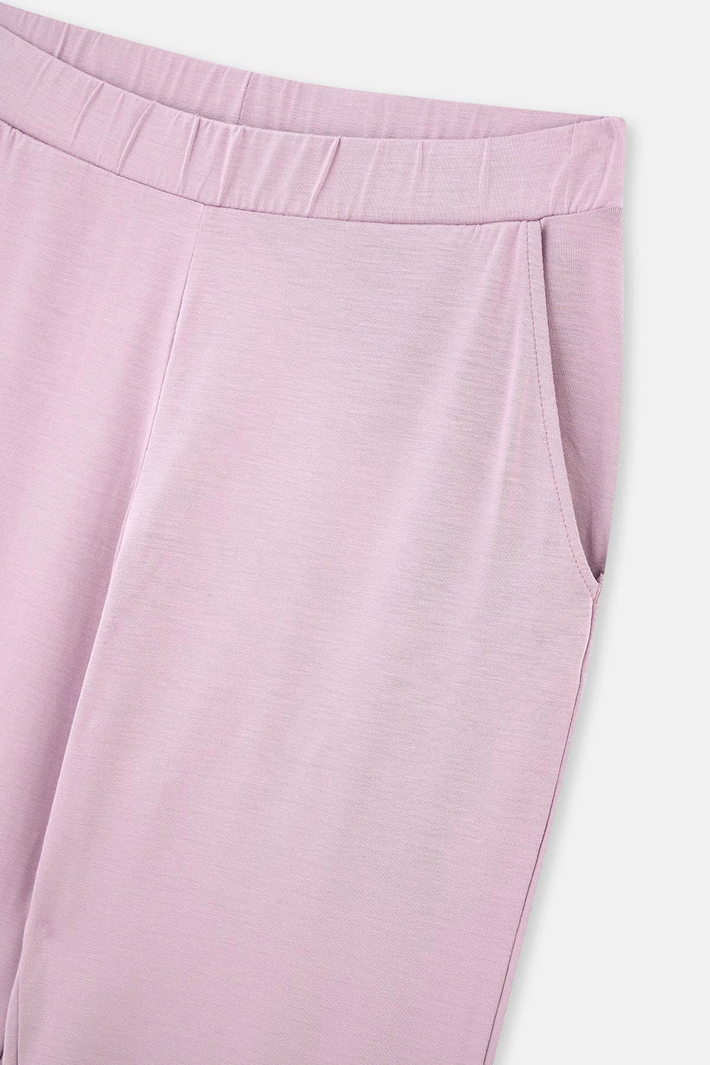 Gül Kurusu V Yaka Viskon Pijama Takımı