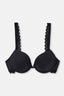 Siyah Dantel Detaylı Premıum Basıc Dolgulu Sütyen
