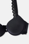 Siyah Dantel Detaylı Premıum Basıc Dolgulu Sütyen