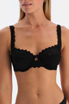 Siyah Dantel Detaylı Premıum Basıc Toparlayıcı Sütyen