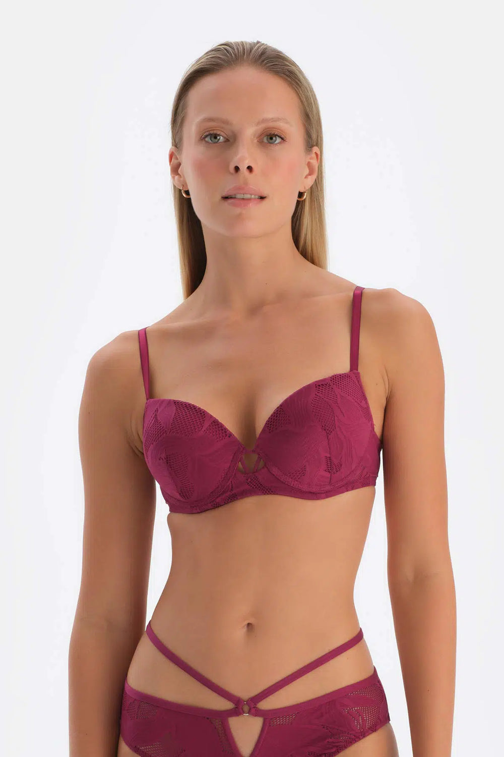 Mürdüm Önü Detaylı Balenli Dolgulu Sütyen