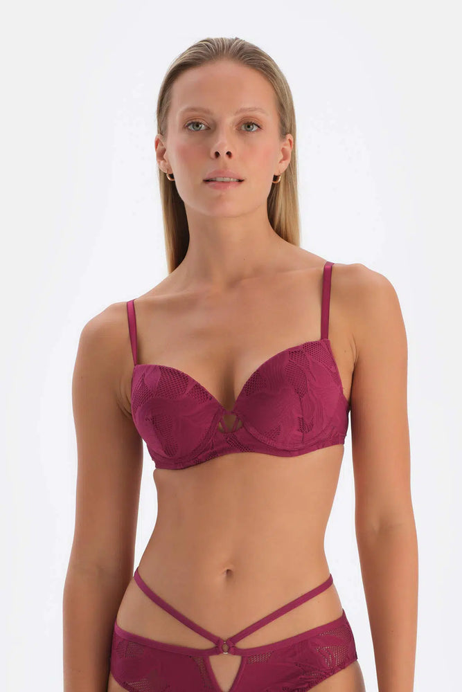 Mürdüm Önü Detaylı Balenli Dolgulu Sütyen