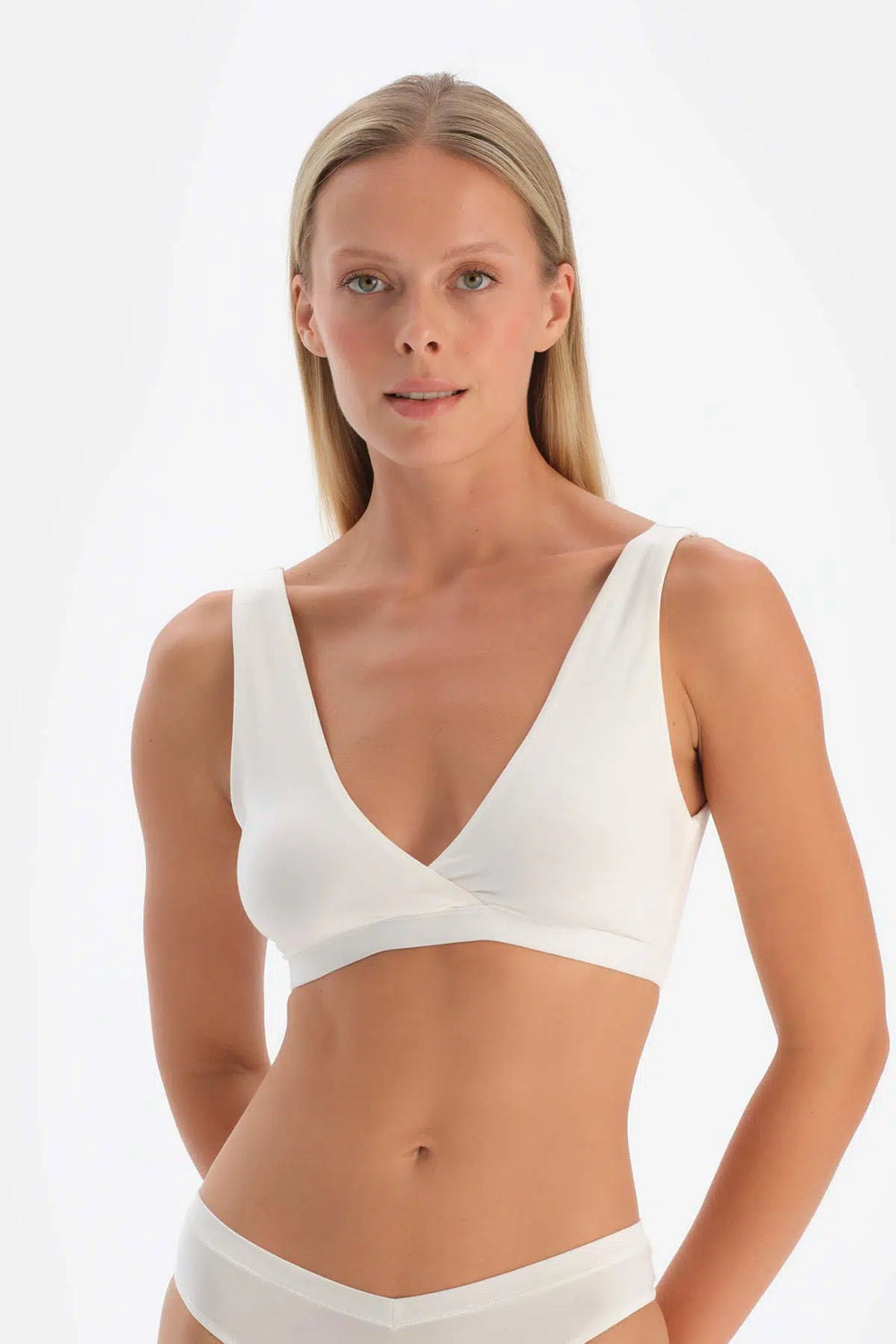 Kırık Beyaz Micromodal Kuruvaze Sütyen