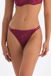 Mürdüm Dantelli G-String Külot