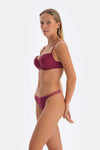 Mürdüm Dantelli G-String Külot