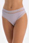 Lila Dantel Detaylı Brıef Külot