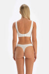Kırık Beyaz Micromodal Thong Külot