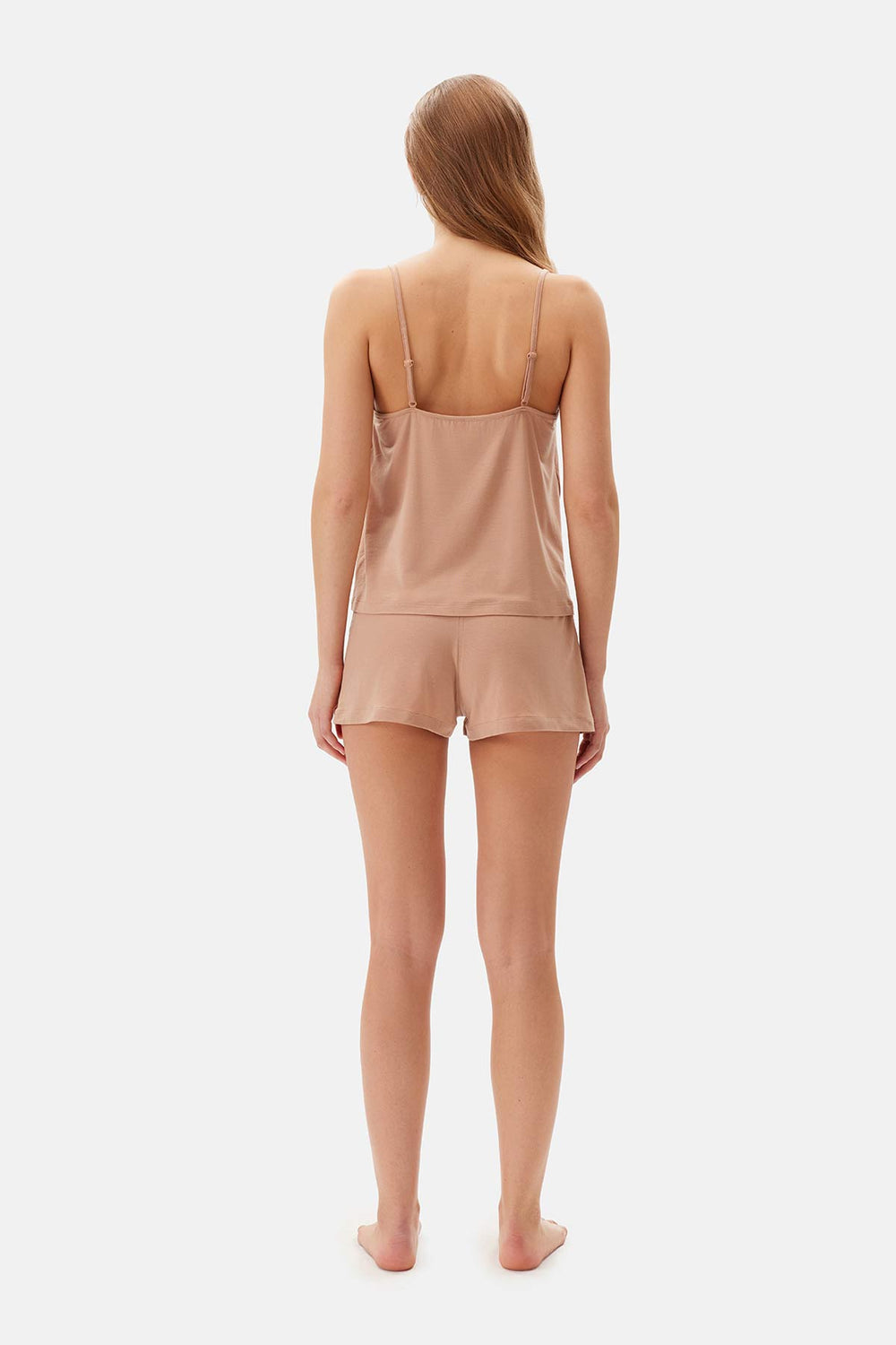Açık Kahve Basic Şort Pijama Altı